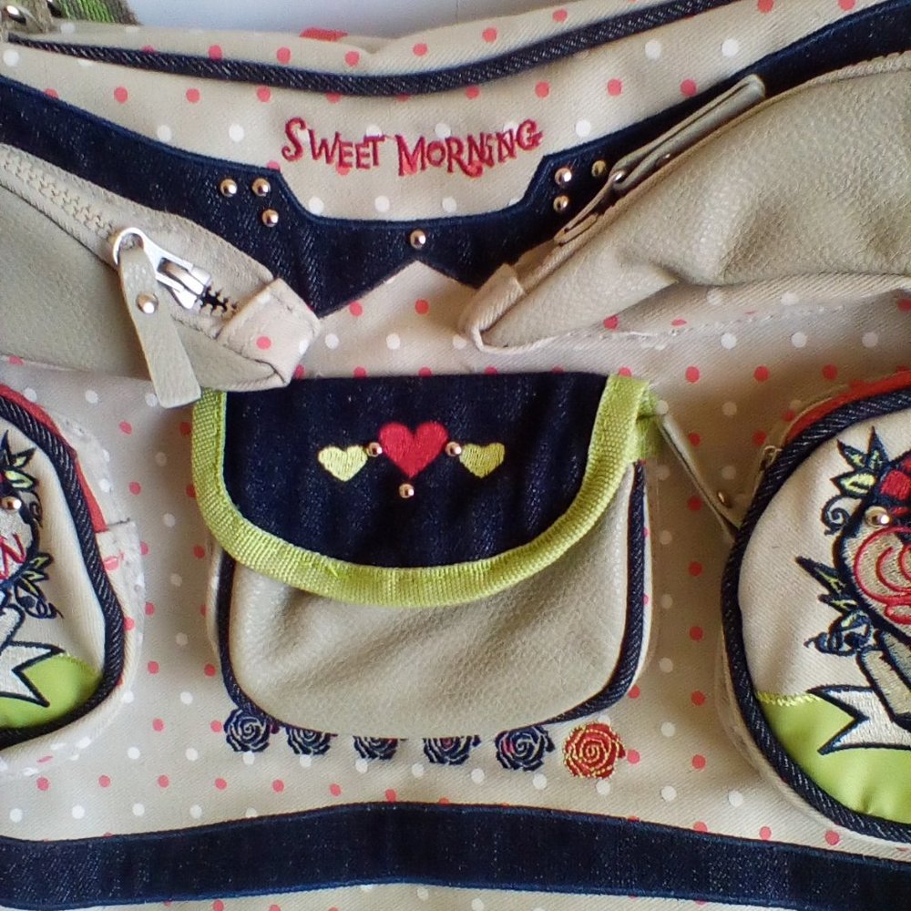 NWOT -  Designer Diaper Bag - "Sweet Mornings" - Nappy Bag (XL-100% Canvas) - Picture 5 of 12